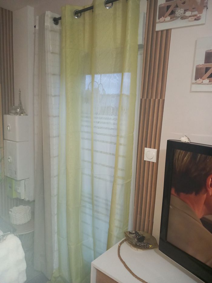 Paires voilages jaune/blanc - photo numéro 4