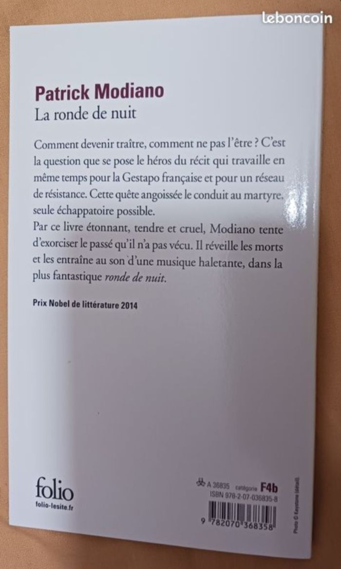 La ronde de nuit de Patrick Modiano, Folio - photo numéro 2