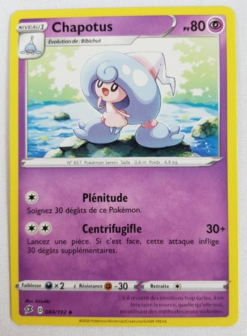 Carte Pokemon Chapotus 084/192 ◆ Clash des Rebelles FR ©
