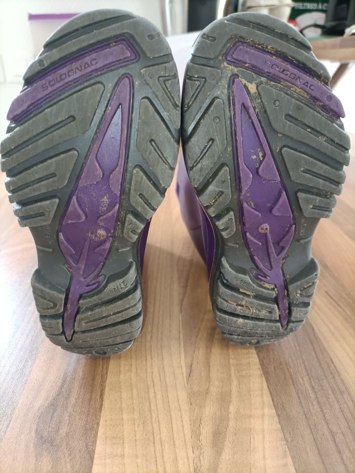 Bottes de pluie violette solognac 26-27 - photo numéro 7
