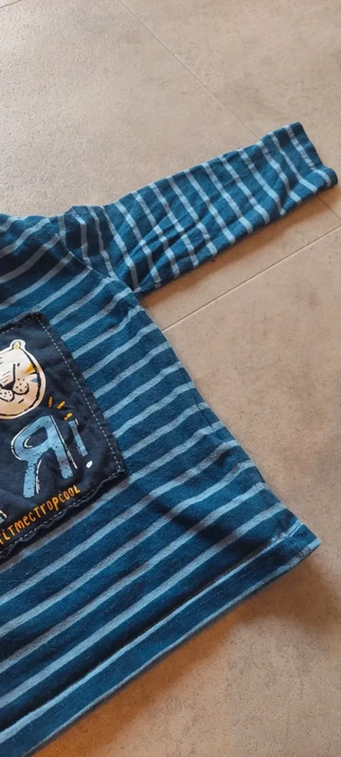 Lot 2 t shirts manches longues 12 mois - photo numéro 5