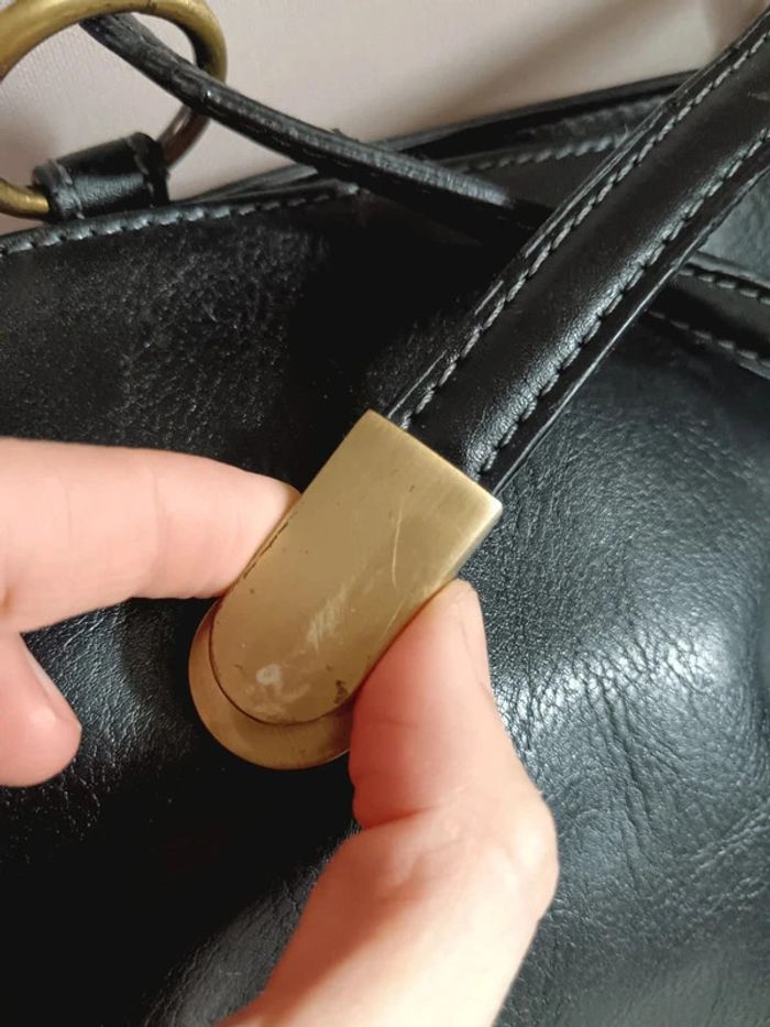Sac noir porté épaule ou dos Oélanie - photo numéro 11