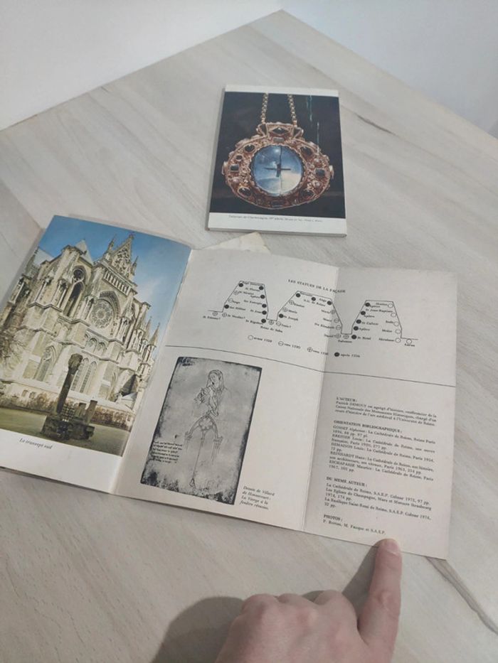 Lot 3 livres Reims ville sacres cathédrale art et histoire Demouy - photo numéro 4