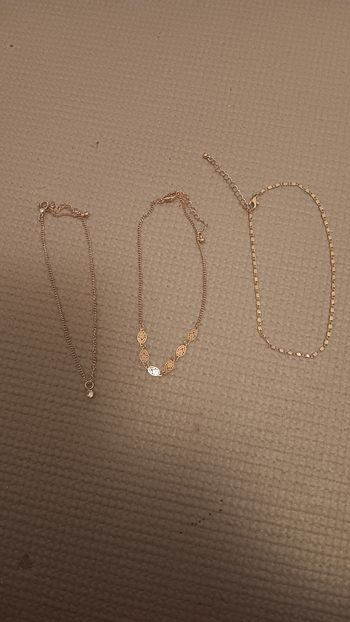 Lot de 3 bracelets rose gold
