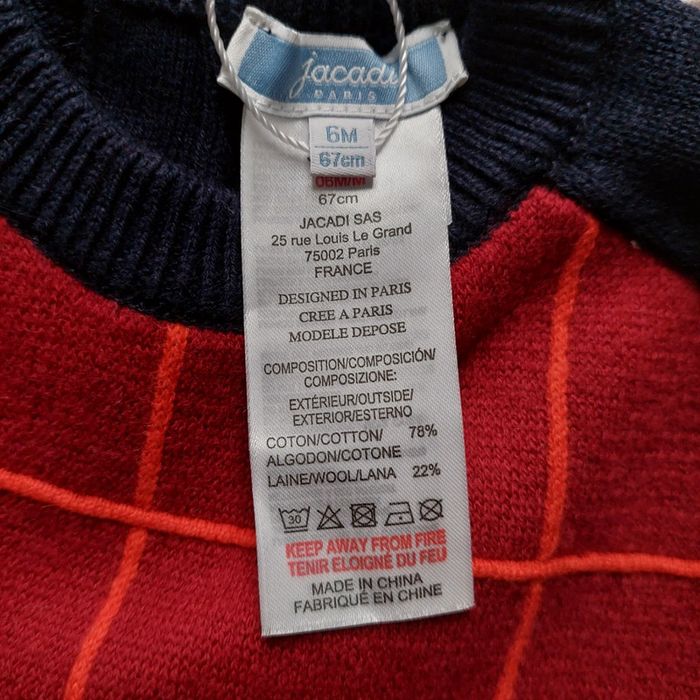 Pull bleu et rouge - photo numéro 6