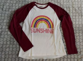 Tee-shirt manches longues arc en ciel