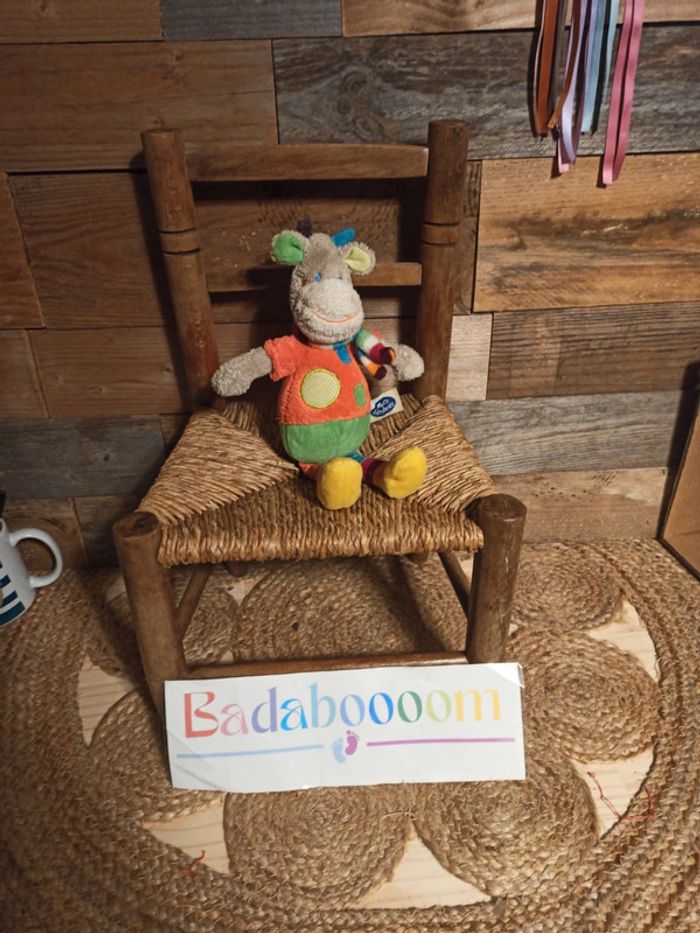 Peluche girafe mots d enfants BE