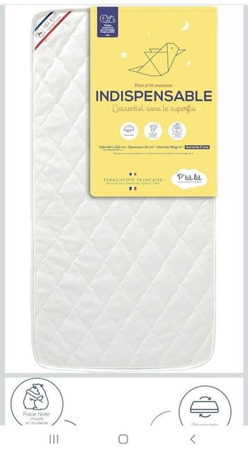 Matelas 70×140 mon ptit Matelas indispensable