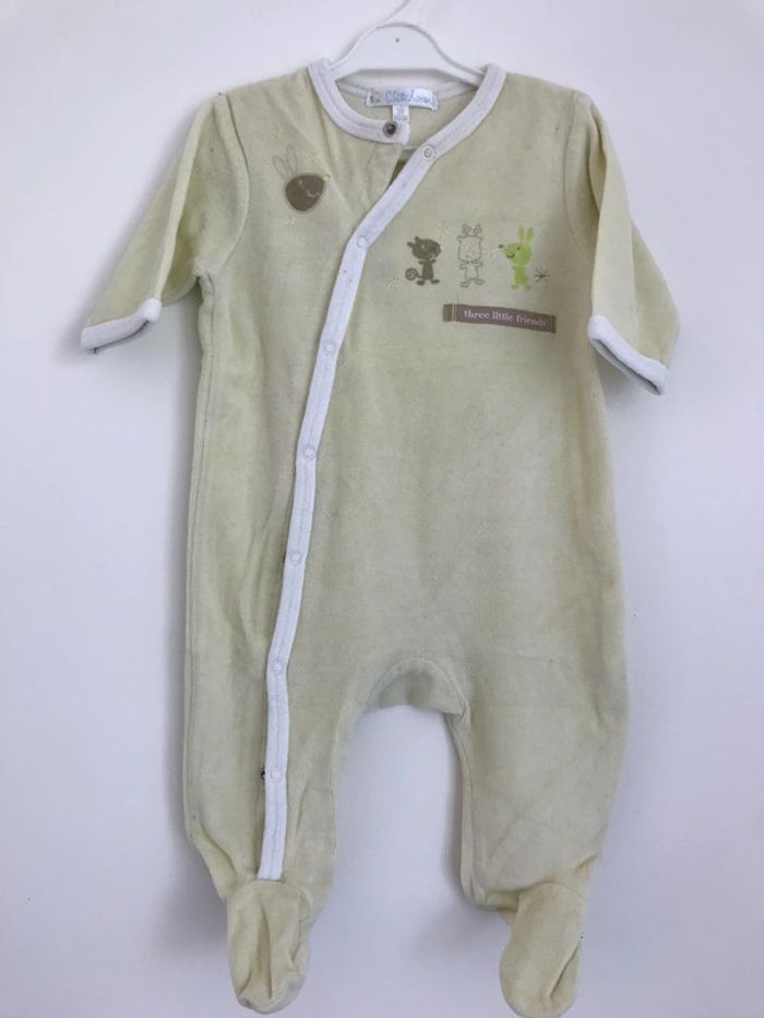 Lot 7 pyjamas velours 1 pièce bébé garçon 3 mois - photo numéro 7