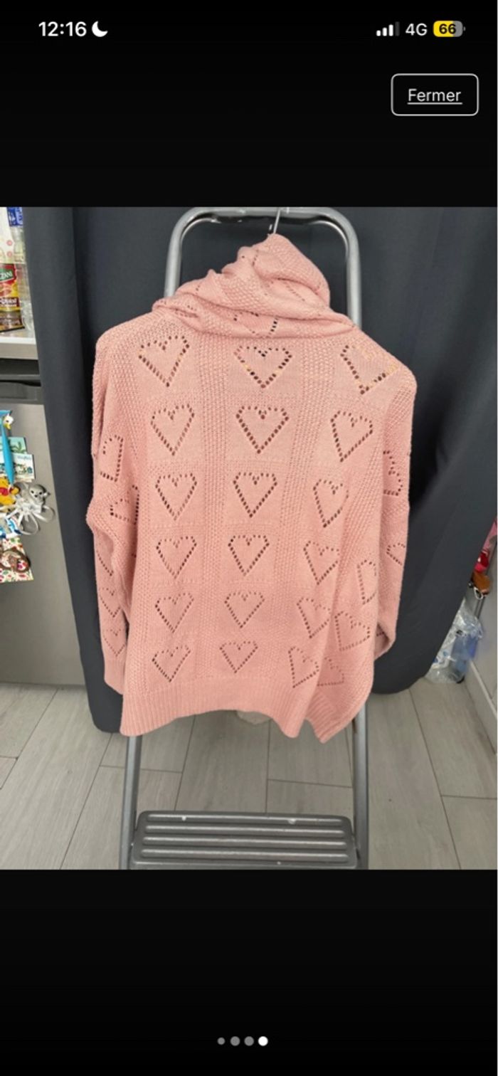 Pull fin motifs cœurs - photo numéro 4
