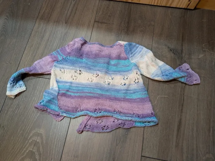 Gilet veste fait main 12 mois - photo numéro 2