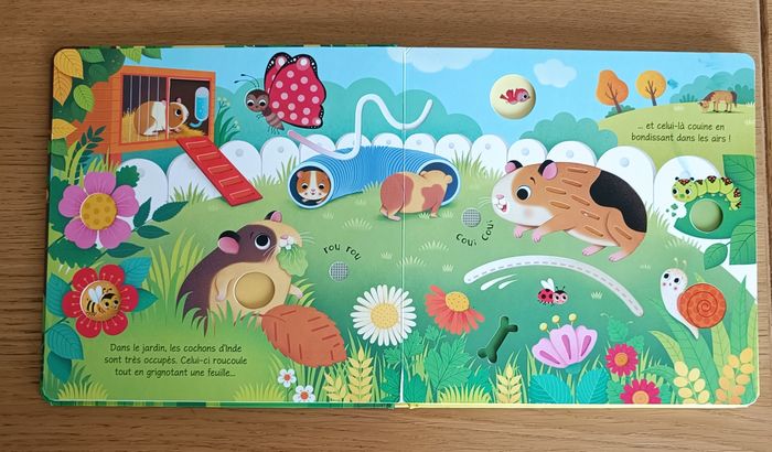 Mon livre sonore à toucher Mes animaux préférés Usborn 0 mois + - photo numéro 6