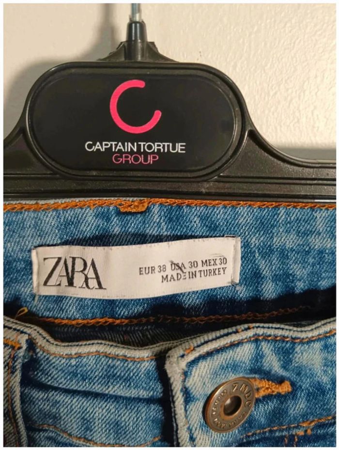 C11 jeans bleu Zara 38 - photo numéro 3