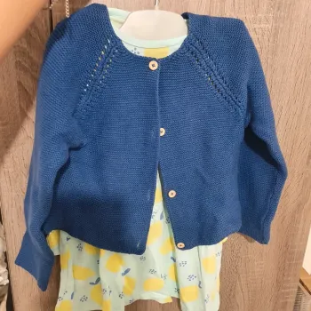 Ensemble robe et gilet 36 mois