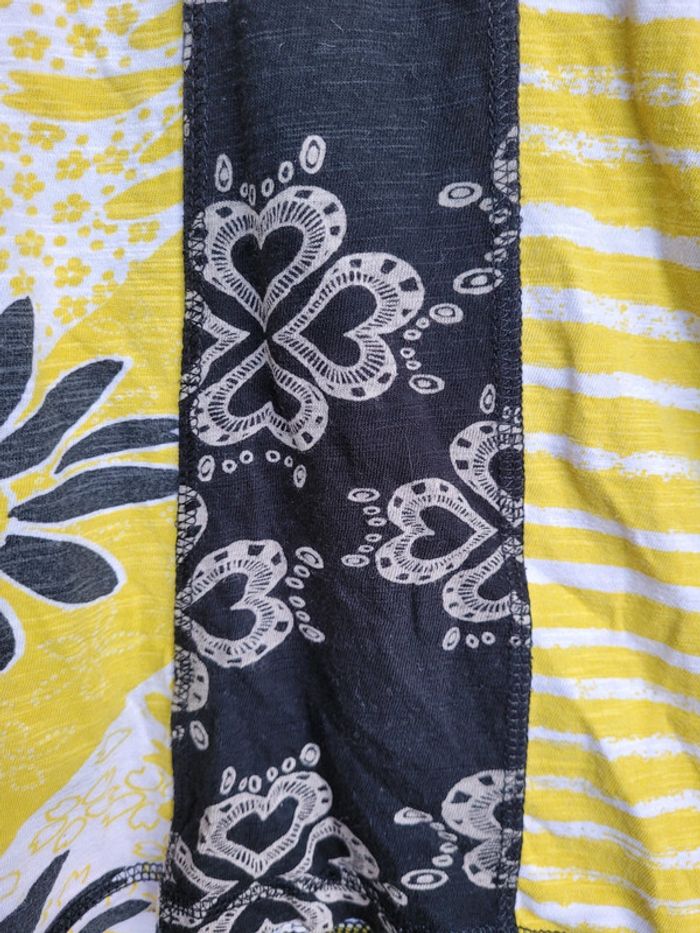 Superbe robe/tunique Desigual 5/6 ans, noir et jaune - photo numéro 4