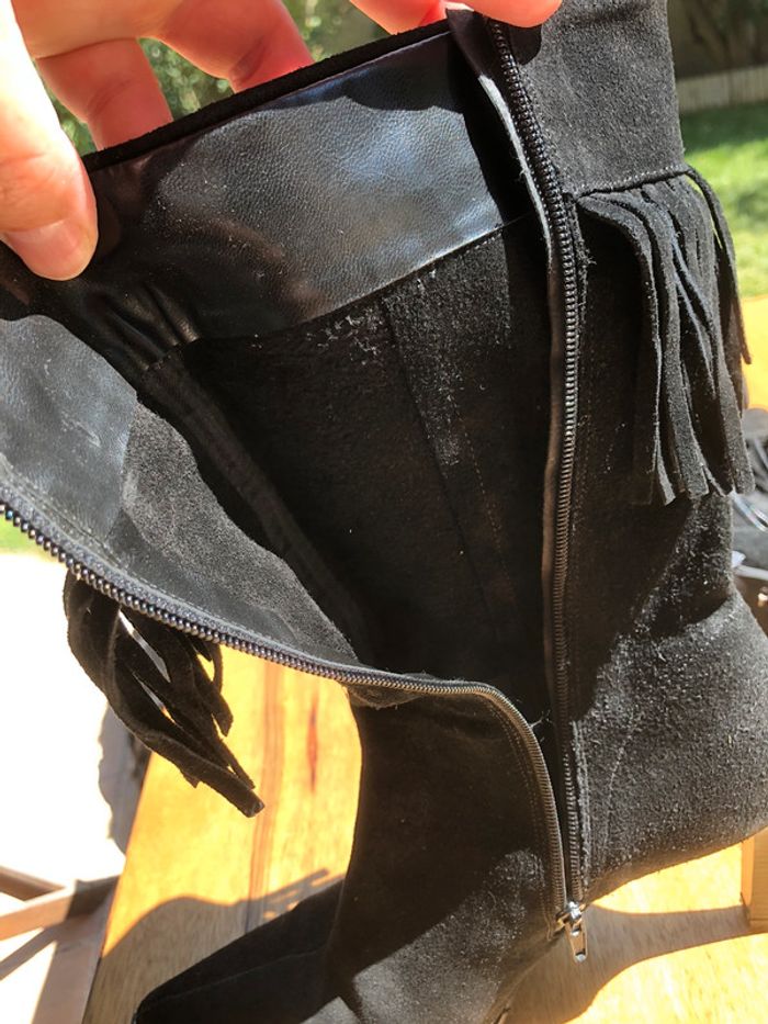 Bottines hautes en nubuck pointure 40 - photo numéro 4