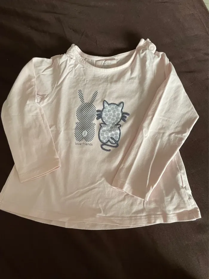 Tee-shirt Rose Okaïdi