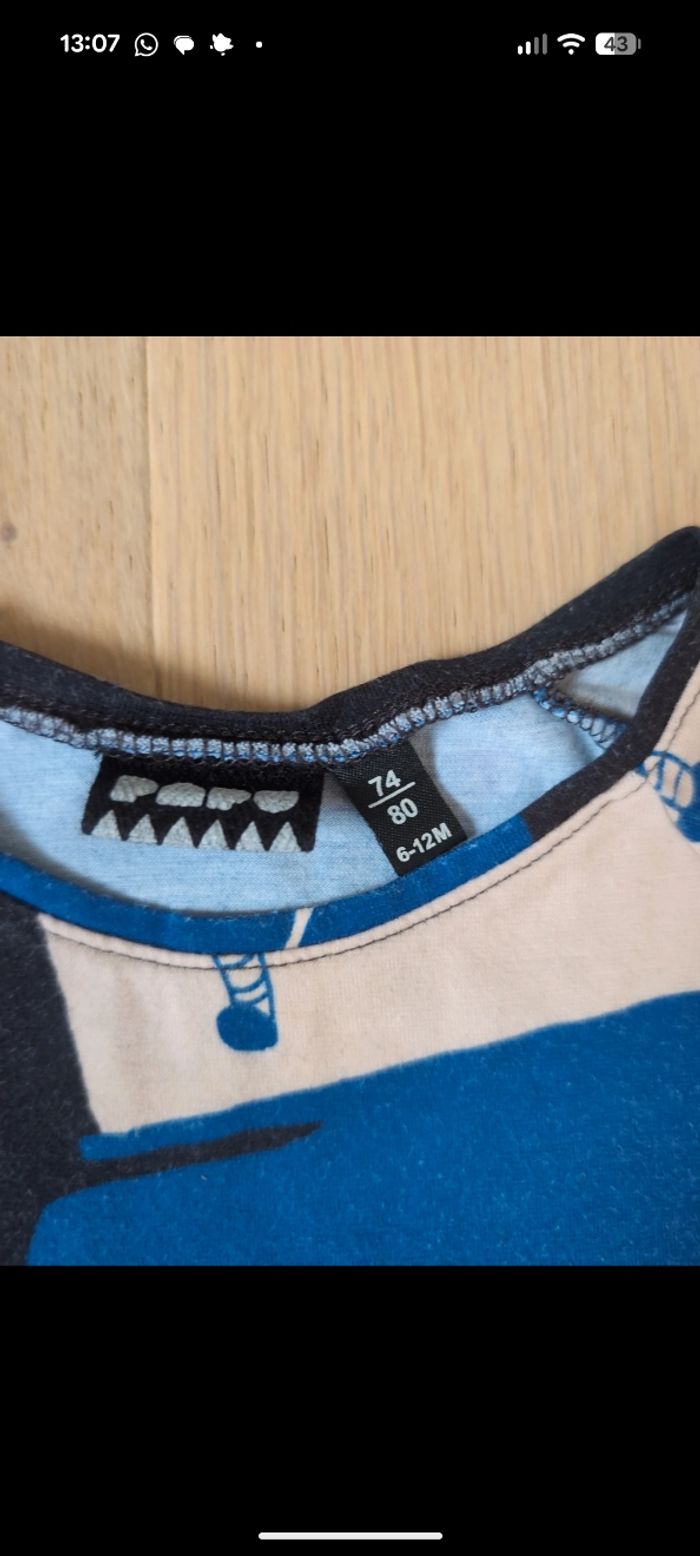 T shirt 6 mois Papu - photo numéro 2