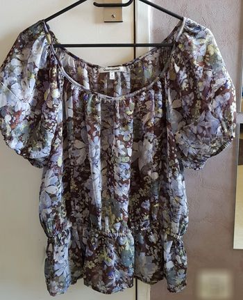 Blouse imprimée à fleurs