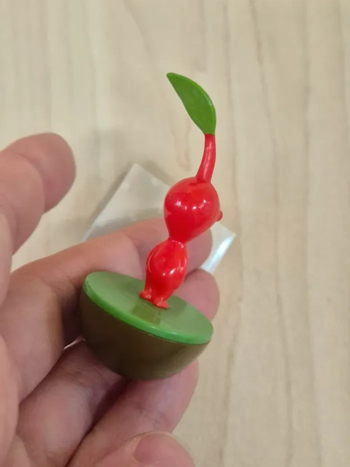 Mini figurine Pikmin Taito Culbuto : rouge - photo numéro 4