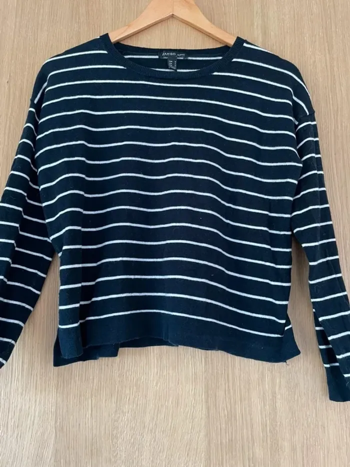 pull léger ligné mango S - photo numéro 2