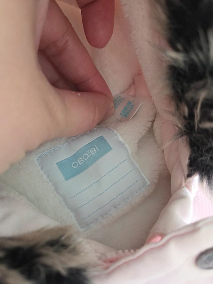 Manteau hiver fille 18 mois - photo numéro 3