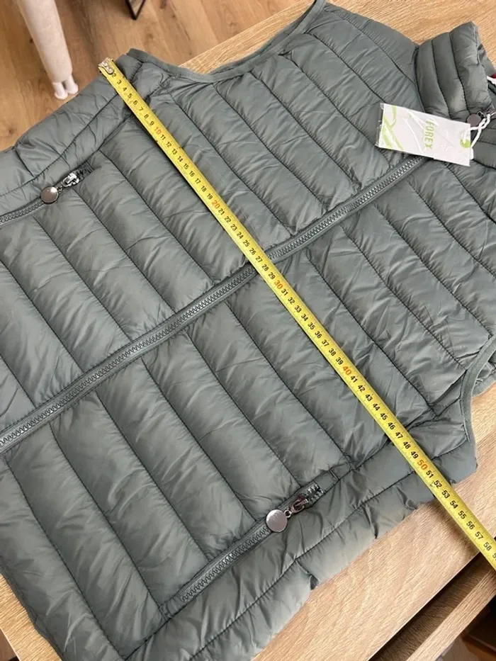 Blouson homme Veste doudoune homme doudoune sans manches vert gris kaki neuf taille L taille 40 - photo numéro 8