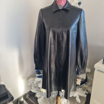 Robe noire faux cuir pimkie