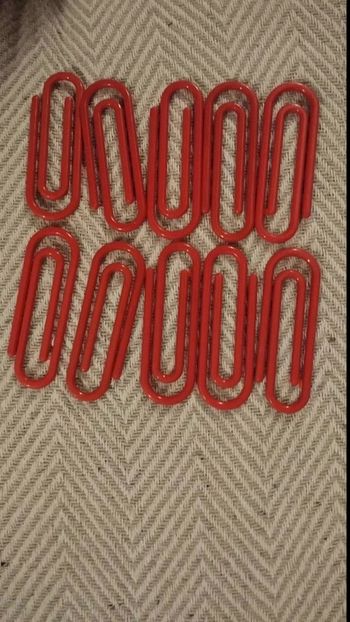 Lot de 10 clips vintage pvc grand format