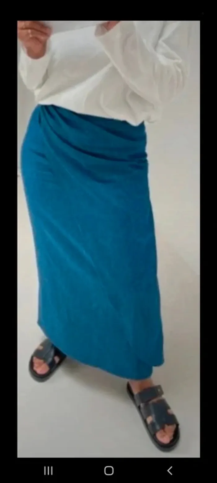 Jupe longue en jeans taille m neuve