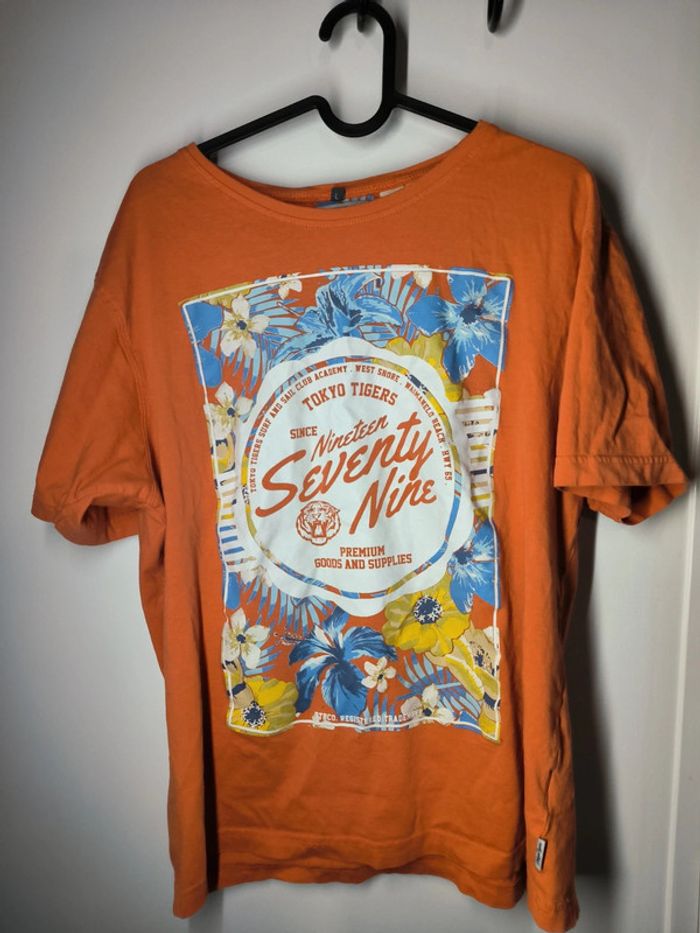 T-shirt L orange corail