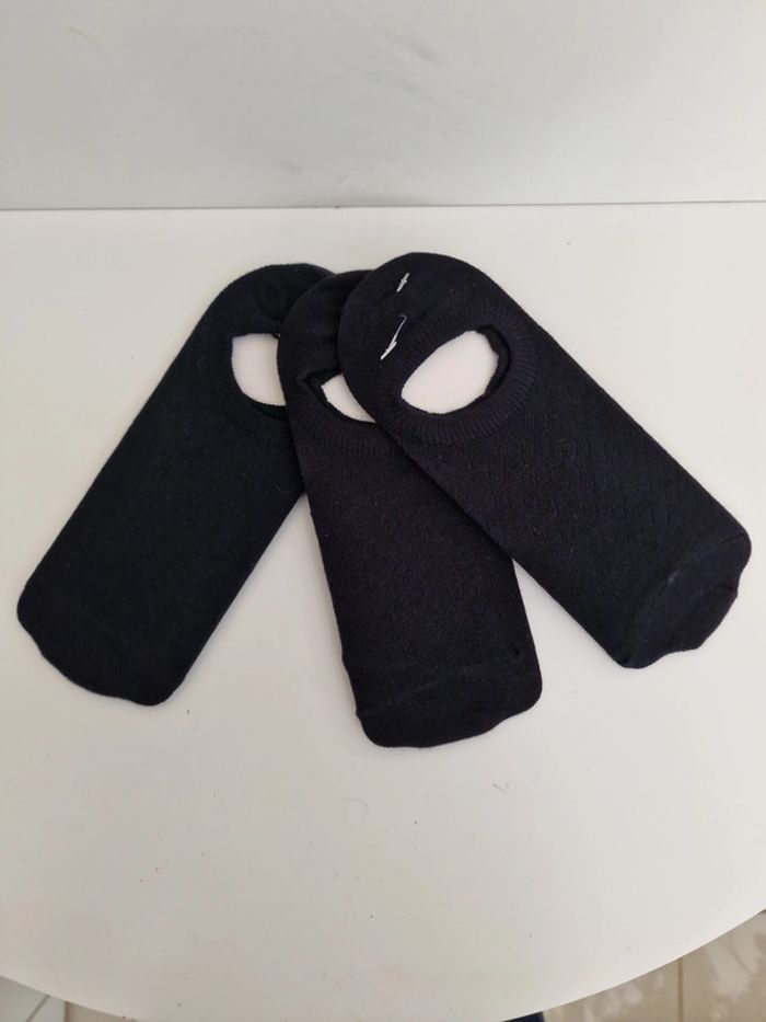 Lot 3 Paires Socquette Noir Femme