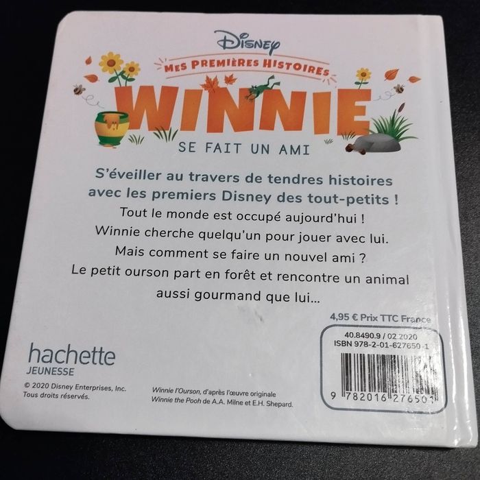 Livre enfant Disney mes premières histoires Winnie se fait un ami - photo numéro 2