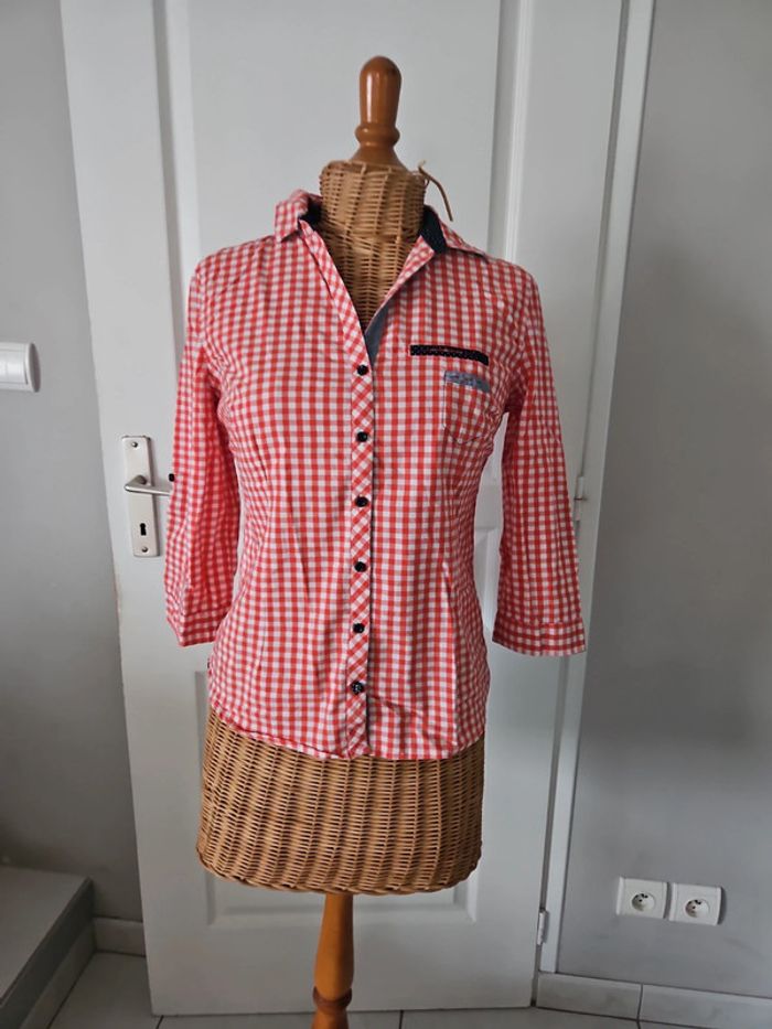 Chemisier femme manches 3/4 cache cache taille M u45 - photo numéro 3