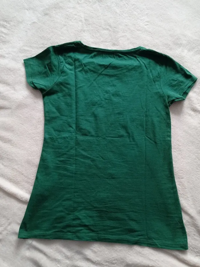 T-shirt verte et doré 3436 - photo numéro 3