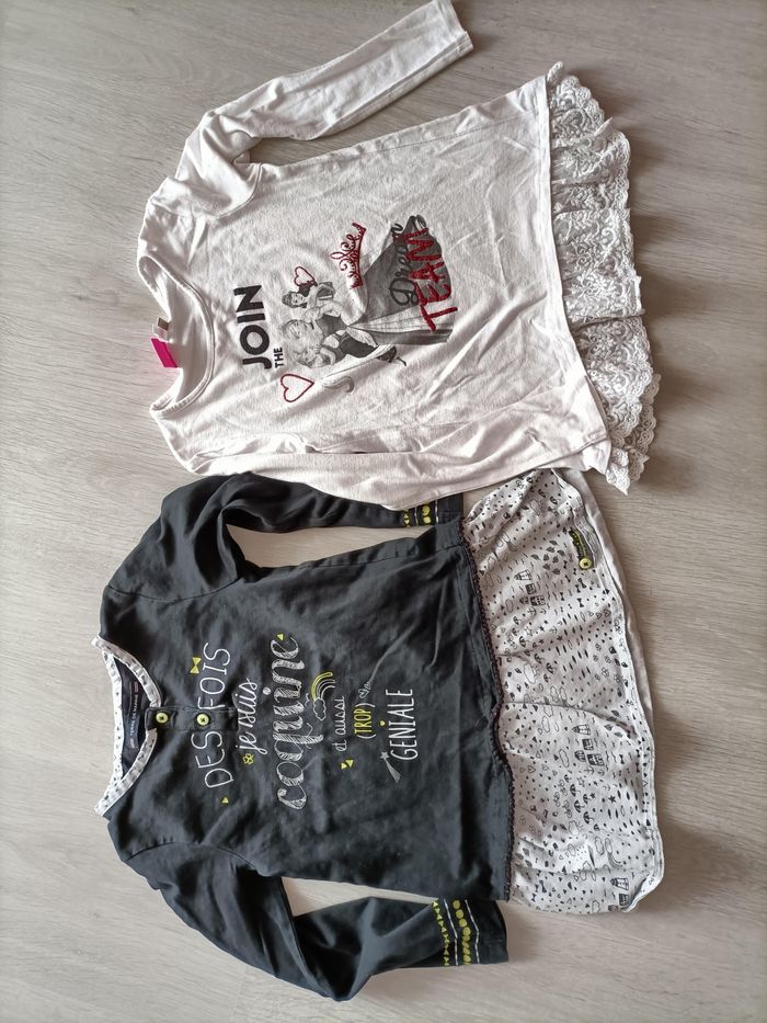 Lot de 2 t-shirts longs/tuniques