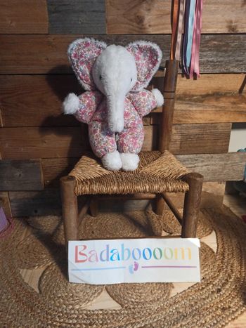 Peluche éléphant vintage Becard liberty tbe