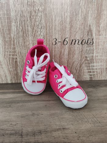Baskets bébé fille 3/6 mois