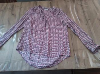 Blouse Promod – M – Rouge Imprimé – État : Excellent