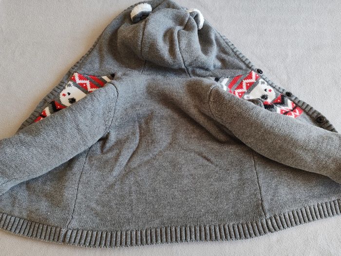 Gilet veste manteau polaire molletonné ourson - photo numéro 4