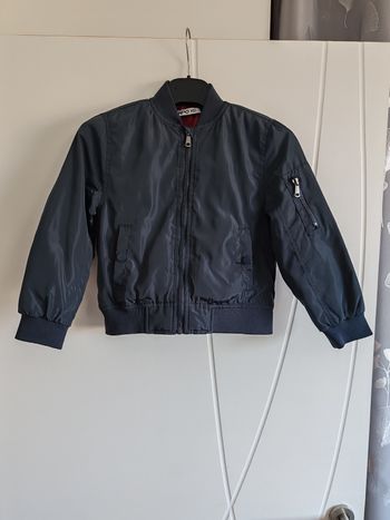 Bomber 6 ans Bleu Marine et Bordeaux