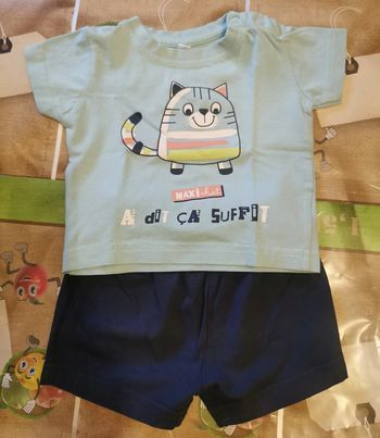 ensemble short taille 3 mois