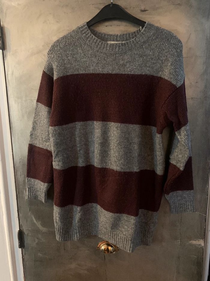 Pull femme H&M gris Bordeaux S