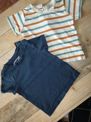 Lot de 2 tee-shirts 18m