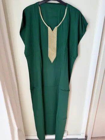 Djellaba vert sapin