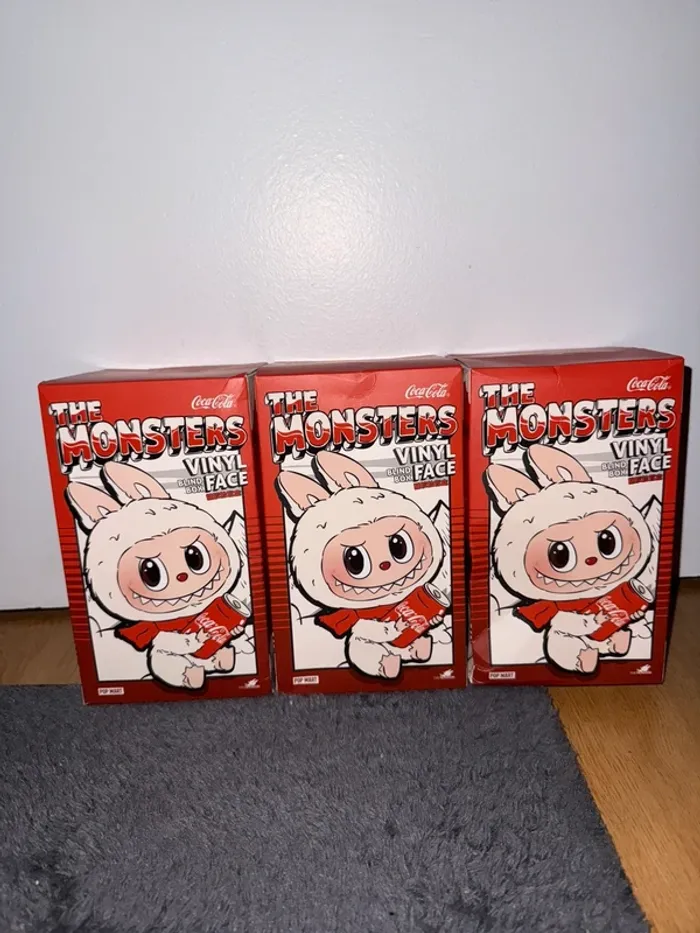 Lot de Pop Mart Labubu The monsters Vinyl Face Coca cola