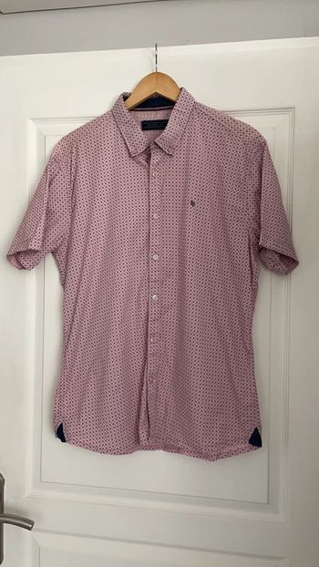 Chemise manche courte rose taille L
