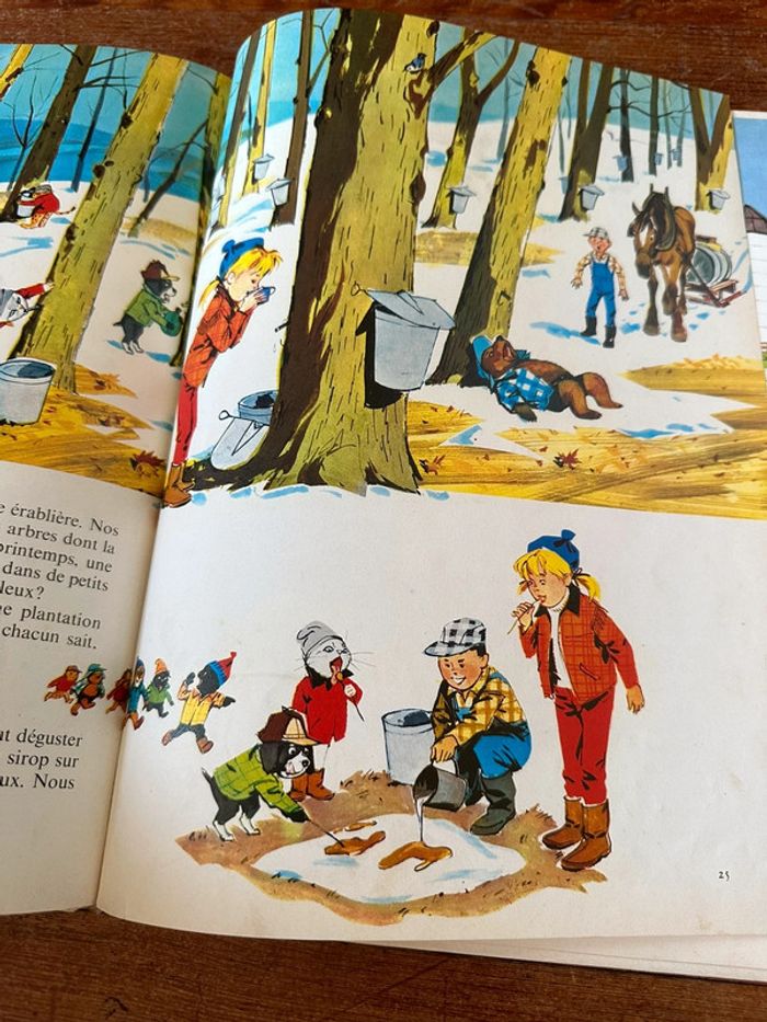 1978 Livre Caroline au Canada Grands albums Hachette Pierre Probst bd ancien - photo numéro 4