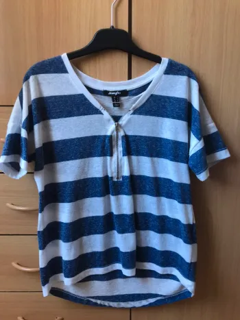 T-shirt à rayures manches courtes