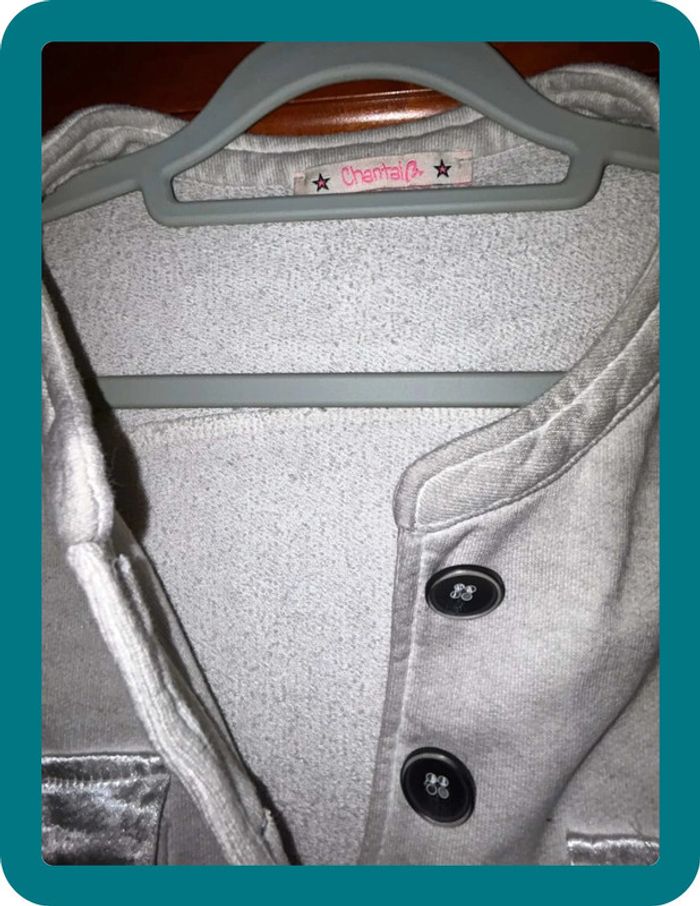 Veste gris clair L/XL Chantal B - photo numéro 2